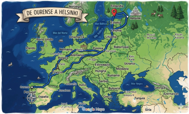 De Ourense a Helsinki y con suerte de vuelta